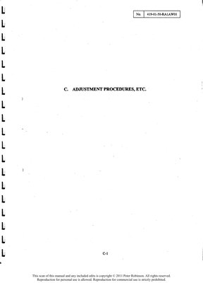 Contax Aria Repair Manual Section C